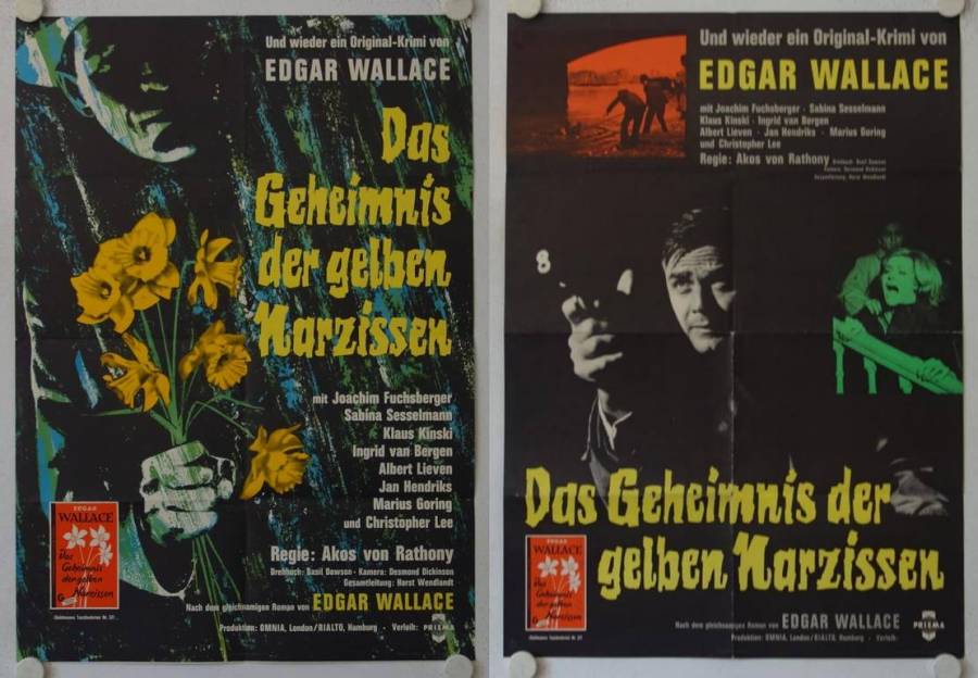 Das Geheimnis der gelben Narzissen originales deutsches Filmplakat